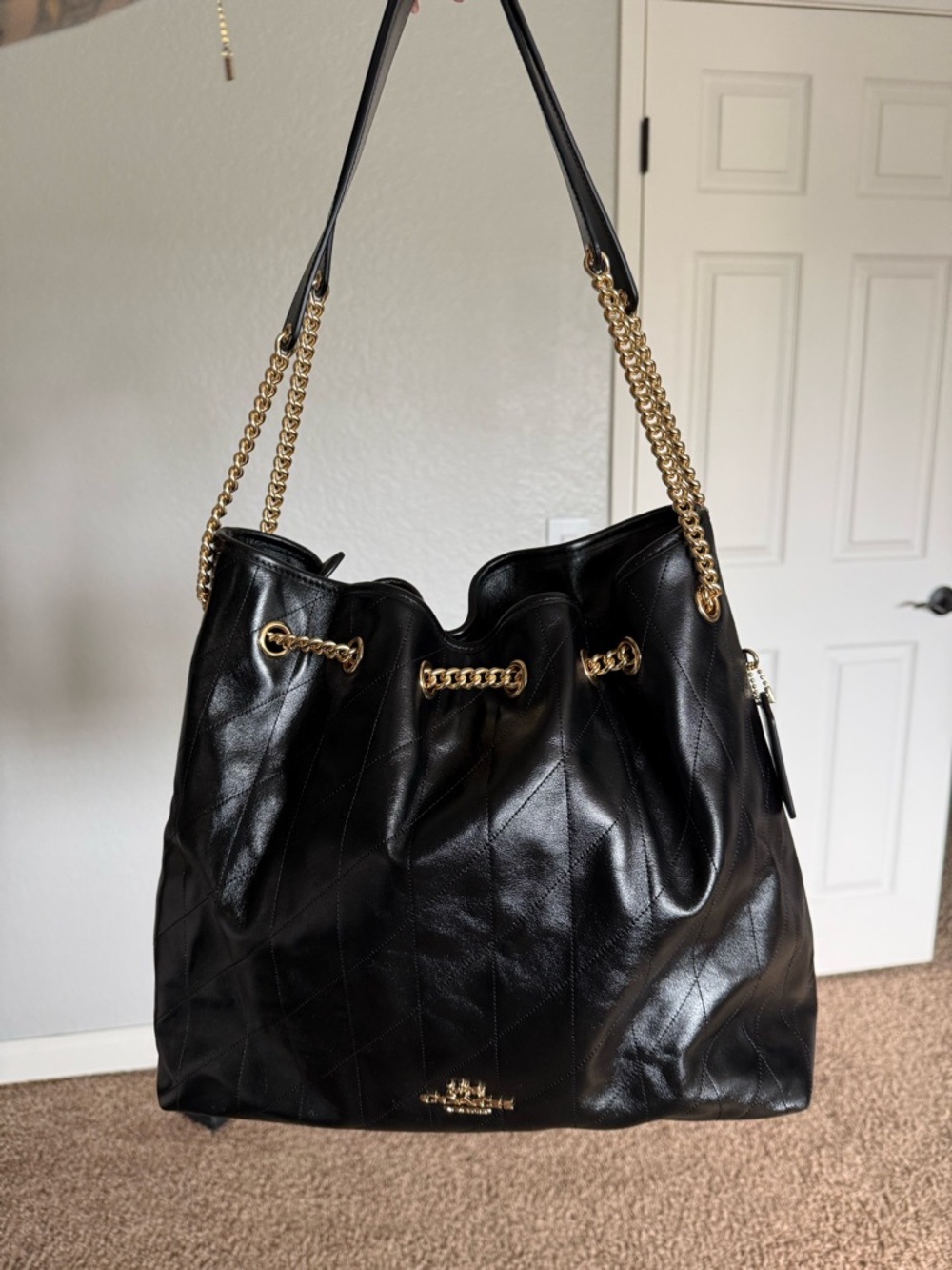 Large coach Evelyn with Gold Chain Straps SOLD